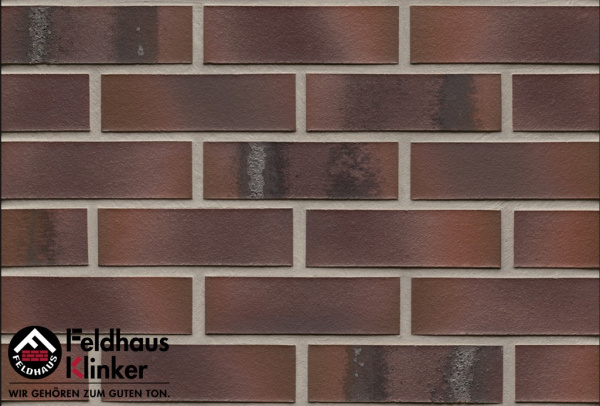Кирпич клинкерный облицовочный Feldhaus Klinker K561DF "carbona ardor maritimo"