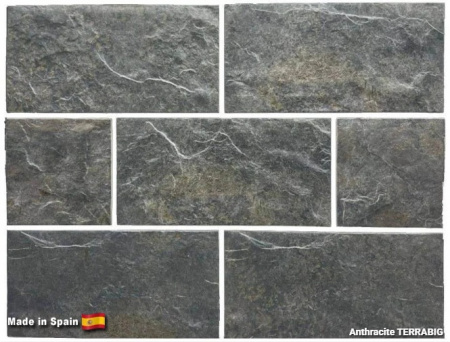 Клинкерная плитка для цоколя TERRABIG Anthracite, 295x148x9 мм