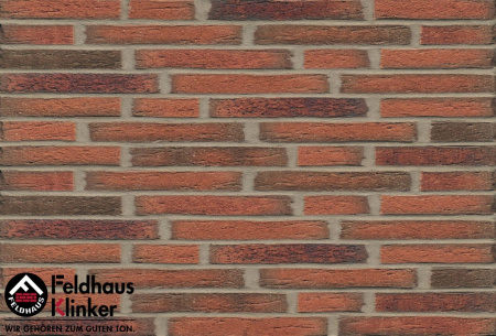 Клинкерная плитка Feldhaus Klinker R687NF14 sintra terracotta linguro, 240*71*14