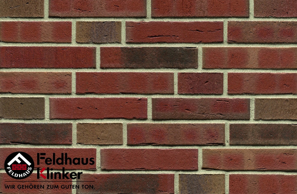 Кирпич клинкерный облицовочный Feldhaus Klinker K752DF "vascu ardor carbo"