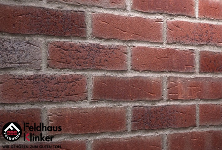 Клинкерная плитка Feldhaus Klinker R664NF14 sintra cerasi aubergine, 240*71*14