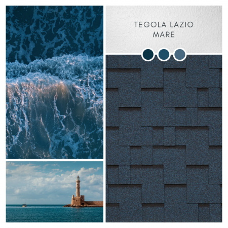 Черепица битумная TEGOLA UNICA LAZIO Mare 480