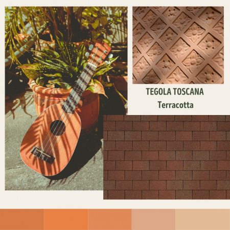 Черепица битумная TEGOLA UNICA TOSCANA Liberica 020