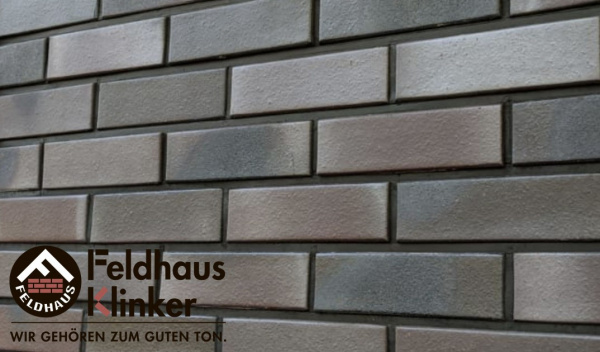 Кирпич клинкерный  облицовочный Feldhaus Klinker K398DF "galena cerasi nero"