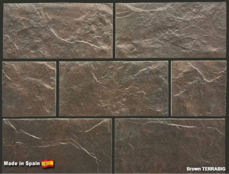 Клинкерная плитка для цоколя TERRABIG Brown , 295x148x9 мм