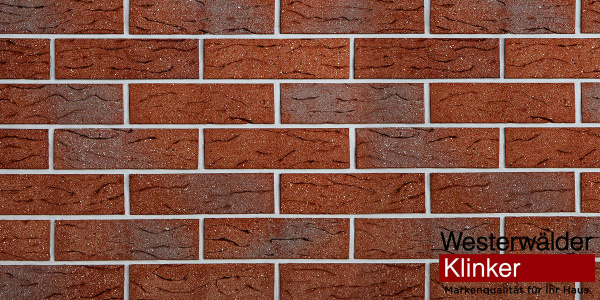 Клинкерная плитка WesterWaelder Klinker для фасада WK63NF Rot-blau-gefl amt