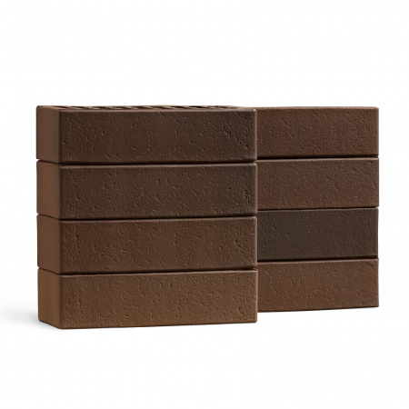 Кирпич Облицовочный Volgabrick Асфальт Флэш 1НФ 250x120x65