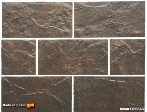 Клинкерная плитка для цоколя TERRABIG Brown , 295x148x9 мм