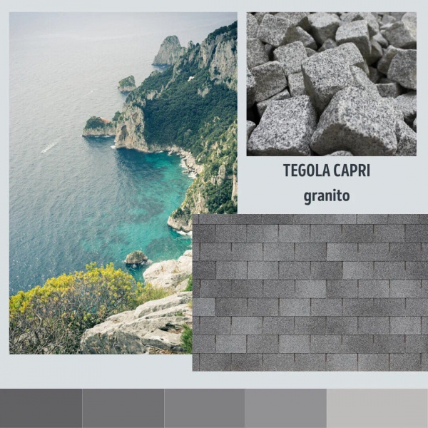 Черепица битумная TEGOLA CAPRI Granito 455