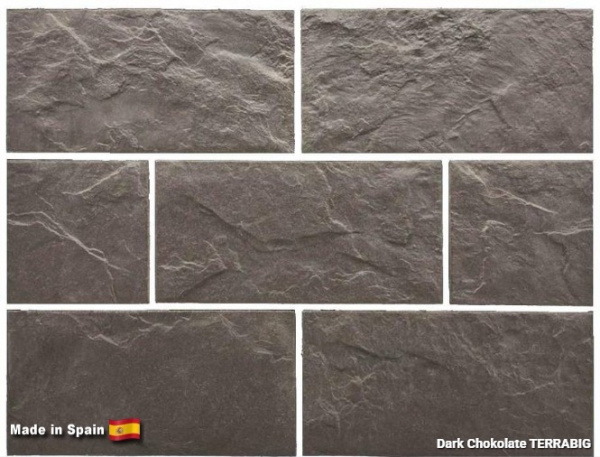 Клинкерная плитка для цоколя TERRABIG Dark Chokolate, 295x148x9 мм