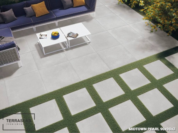 Плитка Midtown PEARL для террас, TERRASLAB, 90x90x2 см