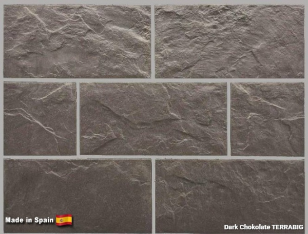 Клинкерная плитка для цоколя TERRABIG Dark Chokolate, 295x148x9 мм
