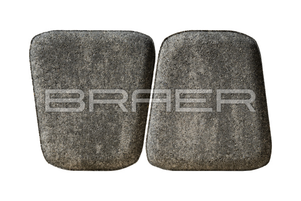 Плитка тротуарная Классико круговая 73x110x115x60 Туман, Braer 60 мм. толщина