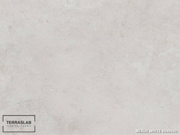 Плитка Nexus WHITE для террас, TERRASLAB, 60x60x2 см