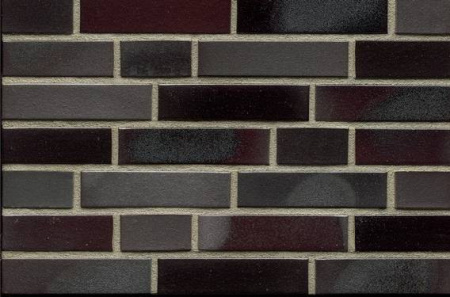 Кирпич клинкерный облицовочный Feldhaus Klinker K398DF75 "galena cerasi nero"