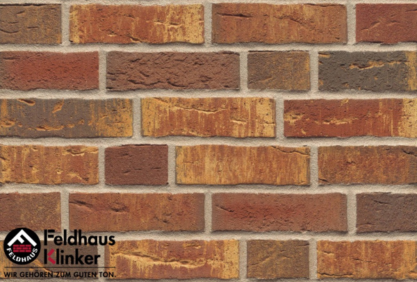 Кирпич клинкерный облицовочный Feldhaus Klinker K686WDF "sintra ardor calino"