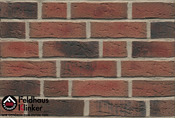Кирпич клинкерный облицовочный Feldhaus Klinker K685WDF "sintra ardor nelino"