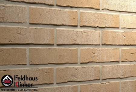 Клинкерная плитка Feldhaus Klinker R733NF14 vascu crema pandra, 240*71*14