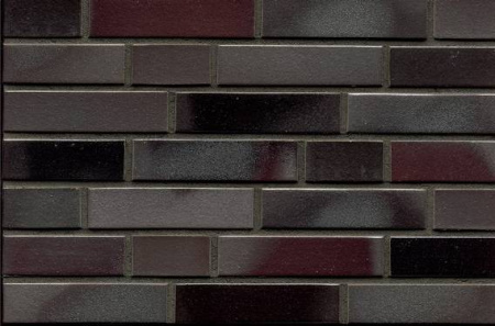 Кирпич клинкерный облицовочный Feldhaus Klinker K398DF75 "galena cerasi nero"