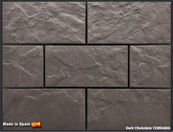 Клинкерная плитка для цоколя TERRABIG Dark Chokolate, 295x148x9 мм